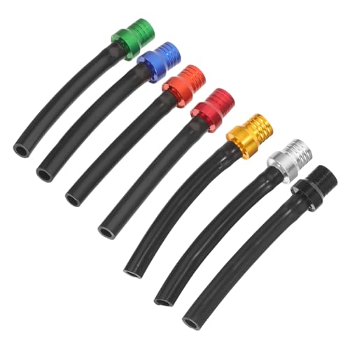 Tapas de ventilación de aluminio ligero para manguera de tanque de moto, pack de 7 unidades