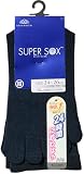 [オカモト] 24時間におわない SUPER SOX(スーパーソックス) 5本指ソックス クルー丈 メンズ 靴下 消臭 ビジネス 499-960 1足組 24.0 cm~26.0 cm ブラックネイビー