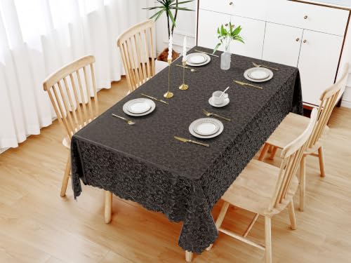 Image of Smiry Rectangle Waterproof Heavy Duty Vinyl Tablecloths, 60 x 120 Inch