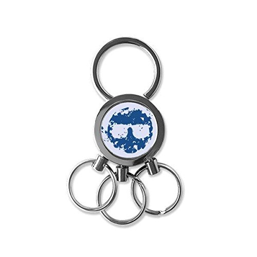 Porte-clés voiture avec motif paix bleu pour votre quotidien