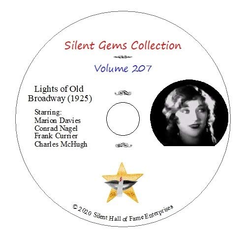 DVD "Lights of Old Broadway" (1925) with Marion Davies, Classic Silent Drama