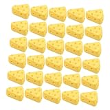 Alasum 40 Pièces Mini Cheesecake Décoratif Plastique Réaliste Figurines Artificielles pour Présentoirs Accessoires de Dessert Faux pour Photographie et Décoration de Fête