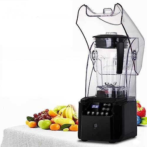 Blender Smoothie Maker 2200W - High Power Ice Crusher, 2200ML Mixer for Shakes, Soups & Dry Grinding - Automatic Blender for Frozen Fruits(Black)