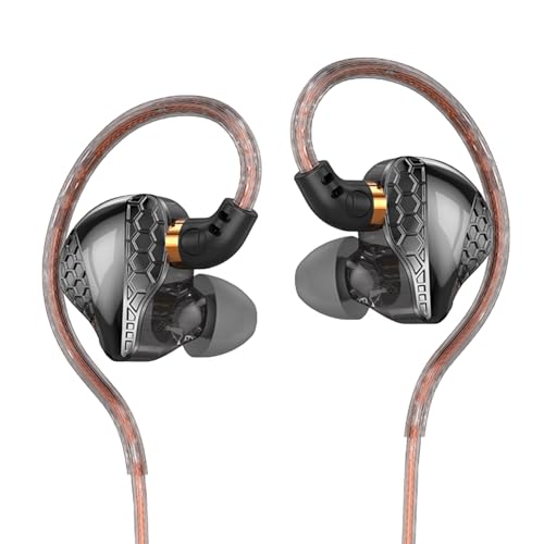 Image of H89 IEM Earphones in Ear Monitor Headphones, Wired Earbuds with Microphone, H89 Corded Headphones, Powerful Bass Crystal Clear Sound Ear Buds, Earbuds for Computer,School,PC,Students 3.5 Plug