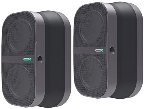 POW MO Collapsible Magnetic Bluetooth Speaker (2-Pack) - 6+ Hour Playtime, 10W & 100ft Range  Wireless Stereo Pairing, Water Resistant for Indoor/Outdoor Use 