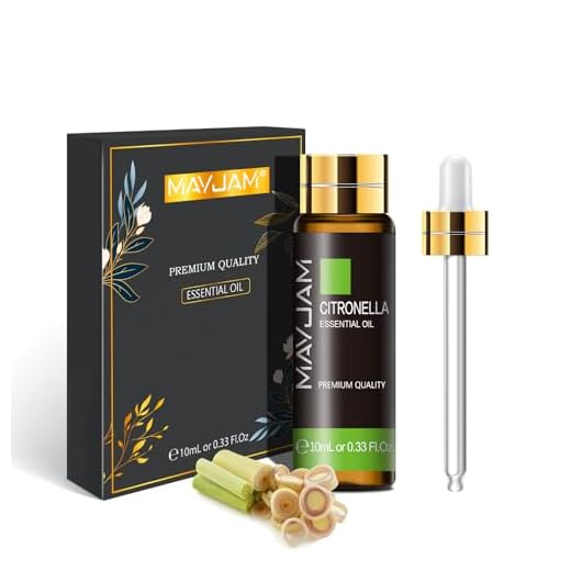 MAYJAM Aceite Esencial De Lemongrass-1 10ml, Aceite De Citronela Para Difusor, Humidificador, Bricolaje, Hogar, Armarios