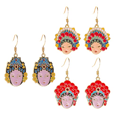 Boucles d'oreilles pendantes opéra pékin longues pour mariage chic