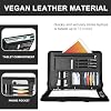 Leathario Portfolio Binder, Includes 5 Folder Index Dividers, 13 Inch Tablets Organizer with Handle, Vegan Leather A4 Padfolio, Multi-Pocket Notepad Business Planner Professional Document