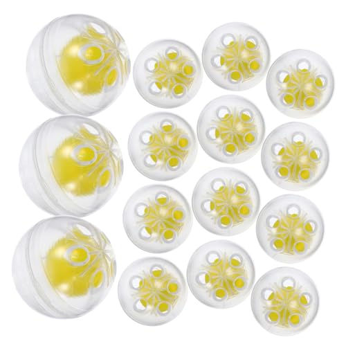 Operitacx 50pcs Bell Ball Toys for Animal Squeakers Pet Chewing Balls Bright Doll Inserts Multipurpose Sound Maker