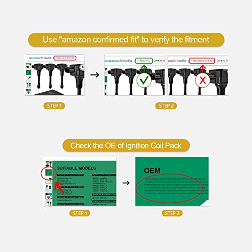 Txromtz Automotive Replacement Ignition Coil Pack Set Of 4 Compatible With 2008-2017 Nissan Altima Cube Sentra Rogue Urvan Select Nv200 Nv350 Pathfinder Infiniti Fx50 M56 Qx60 22448Ja00C C1696 Uf549 #TOP4