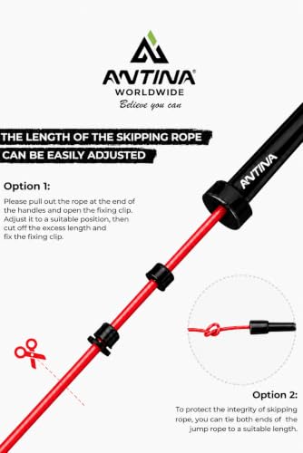Image of Worldwide Adjustable Skipping Rope for Men & Women Speed Jump Rope for Exercise, Gym, Sports & Fitness