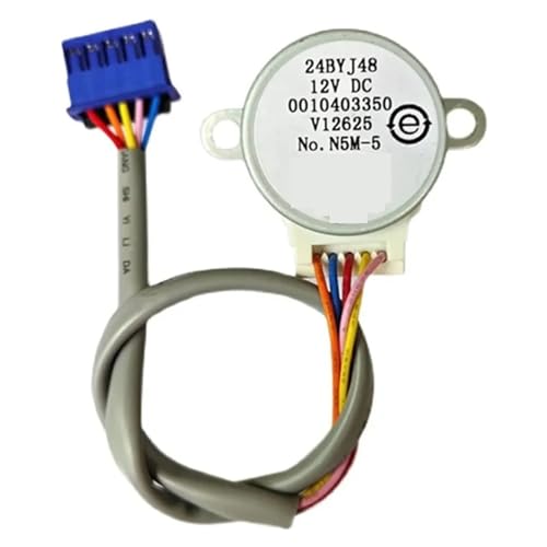 Compatible for Haier 24BYJ48,Step Motor Air Conditioning 12V Vertical Air Conditioner Cabinet Swing Flap Motor