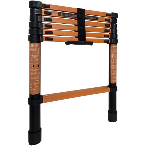 Telescoping Ladder 6.6 FT, Lightweight Collapsible Ladders,