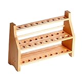 Material: Holz Reagenzglasständer für 18 Reagenzgläser bis 18mm Reagenzglasgestell