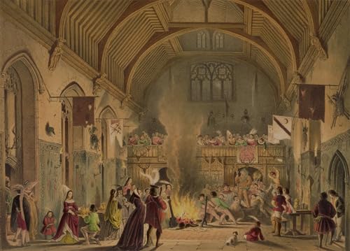 Peinture décorative sur toile Nash Banquet au Baronial Hall, art mural d'exception