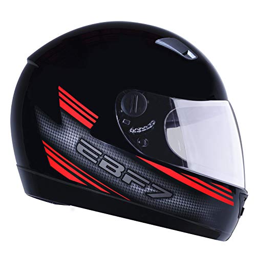 Capacete New Ebf 7 Carbon 60/Preto/Vermelho