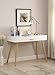 Convenience Concepts Oslo 1 Drawer Desk, White