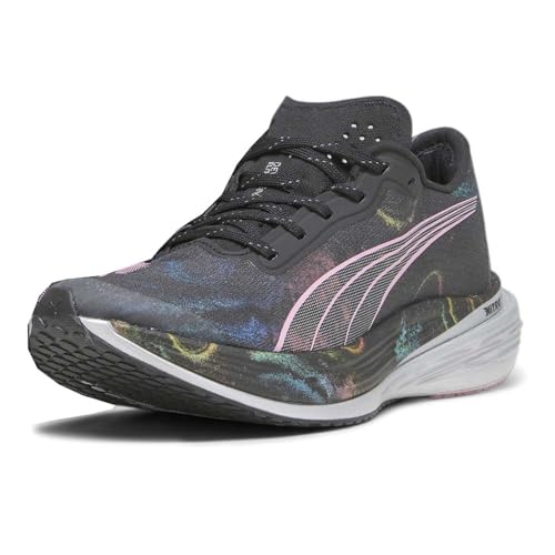 PUMA Womens Deviate Nitro Elite 2 Marathon Series Running Sneakers Shoes Neutral - Black - Size 8 M2
