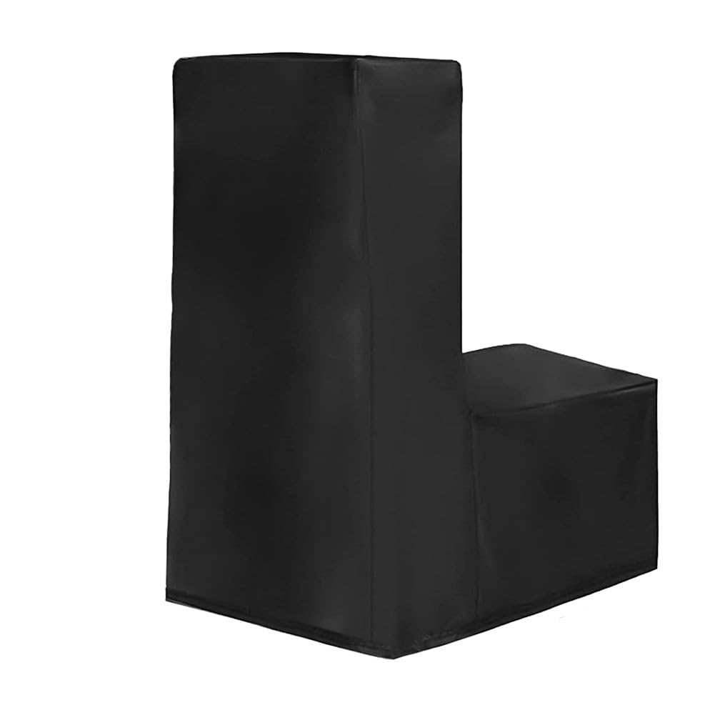 Elliptische Maschinenabdeckung, wasserdicht und staubdicht, 600D Oxford-Gewebe, Schutzhülle für Heim-Fitnessgeräte, Schwarz, 165 x 65 x 140 cm