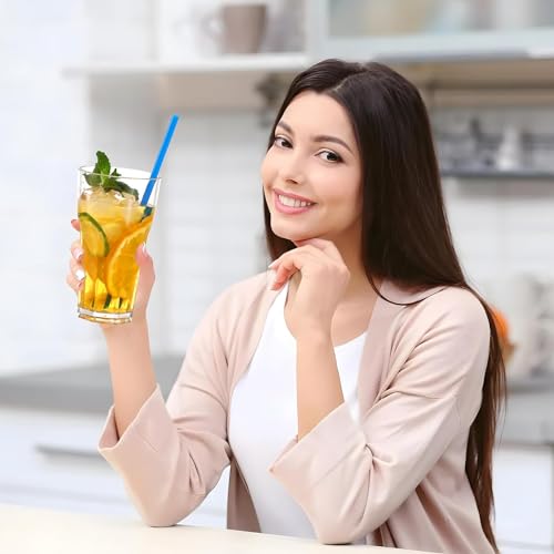 Image of 500ml Clear Glass Tumbler, Highball Drinking Glasses for Cocktails, Juices, Milkshakes Water Glass Clear Iced Tea and Glasses for Drinking Coke, Soda (Set of 6)