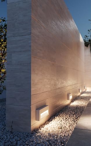 Applique LED encastrable idéale pour marches corten et escalier extérieur