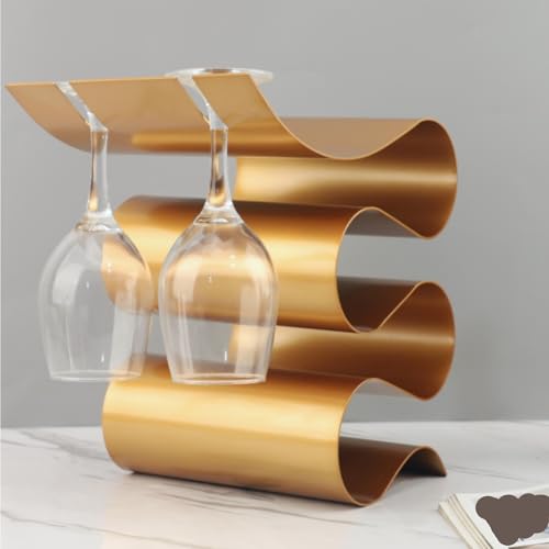 Soporte minimalista para botellas de vino negro miniatura 5