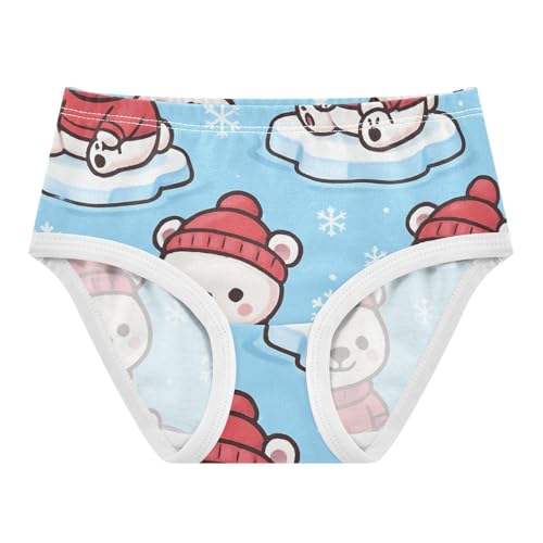 Breathable Girls' Panties Breathable Toddler Underwear for Toddler Girls Polar Bears in Sizes 2T,3T, 4T, 5T, 6Y and 8Y