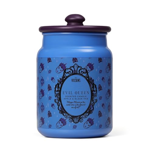 Disney DISVIC002U Bougie inspirée de la méchante reine méchante – Pomme et iris noir 300 g (1...