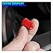 YoRise Car Tire Valve Stem Caps, Plastic Dustproof Leak-Proof Car Tire Valve Stem Covers with O-Rubber Ring, Universal Auto Wheel Protection Accessories for Cars/Trucks/Motorcycles(Red)