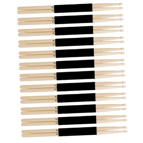 Baquetas YARNOW para percusión, 12 pares, de madera de arce, para principiantes y profesionales, color caqui miniatura 1