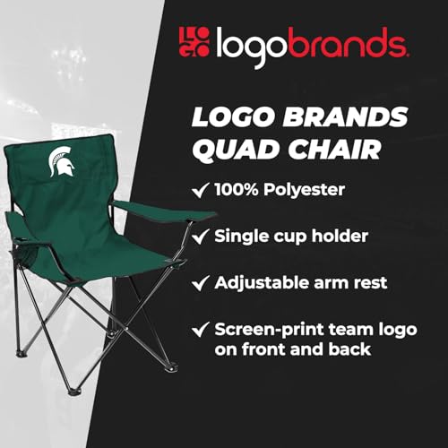 Logobrands 172-13Q Logo Brands Ncaa Michigan State Spartans Quad Chair thumb #3