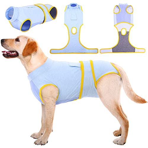 Kuoser Combinaison de récupération pour Chien pour Petite Moyenne Grande Taille, Protecteur de plaie Abdominale, maladie de la Peau de Chat, Chiot après Une...