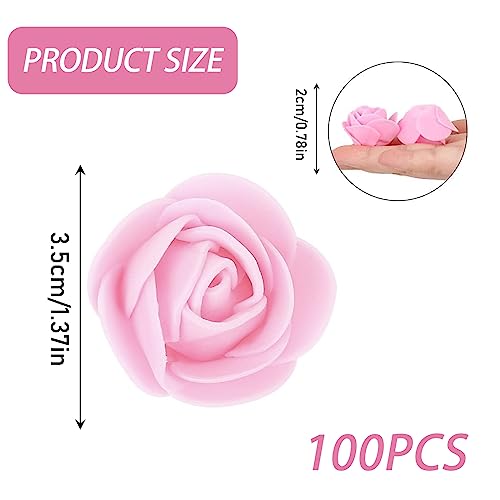 MUYAPAY 100 Pezzi Rosa Artificiali, Fiori