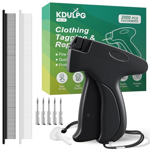 Stitch Gun For Clothes Kit Includes Quick Stitch Sewing Gun 6 Micro Needle 2000 Micro Fasteners(1000 Black & 1000 White) Clothing Stitch Gun Used For Quick Stitching And Fixing (black)