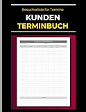 Kunden-Terminbuch: Besucherliste für Termine und Laufkundschaft | Kundenbuch für Friseure, Kosmetikstudios, Spas und Kleingewerbe | DIN A4 Format