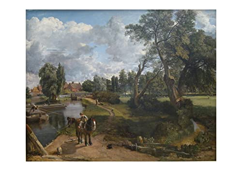Flatford Mill John Constable affiche mate pour décorer votre salon chaleureux