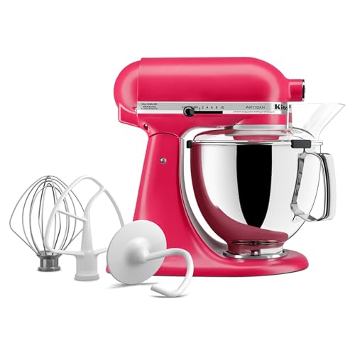 Image of KitchenAid Artisan Series 5 Quart Tilt-Head Stand Mixer with Pouring Shield, KSM150PS, Hibiscus