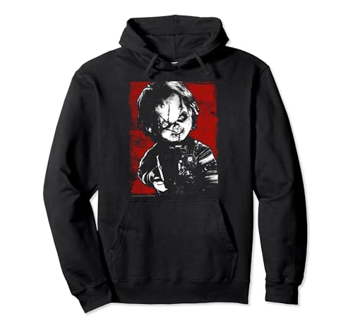 Child's Play Chucky Distressed Portrait Pullover Hoodie