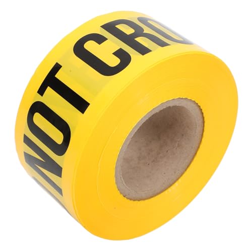 Ruban de signalisation scène de crime haute visibilité jaune 7,5 cm