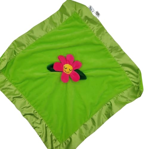 Image of Flower Lovey Blanket for Baby | Large 20 inch x 20 inch Baby Lovey for Girls | Cute Flower Security Blanket for Babies and Toddlers