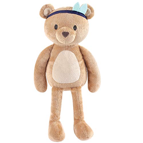 Image of Hudson Baby Unisex Baby Plush Blanket with Toy, Aztec Bear, One Size (Pack of 2)
