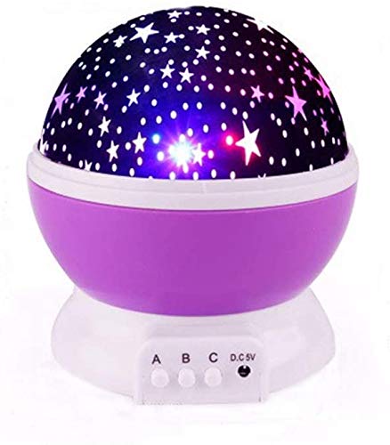 JackshowShope Plastic Lamp, Multicolour, Pack of 1 x Night Light Star Projector, 1 x USB cable, 1 x Manual