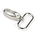 Oberfläche: Vernickelt Marwotec Verbindungselemente 20 Stück Zink-Legierung Keychain Schlüsselanhänger Swivel Tasche Verschlüsse Hummer Swivel Trigger Clips Karabinerhaken 51x32mm