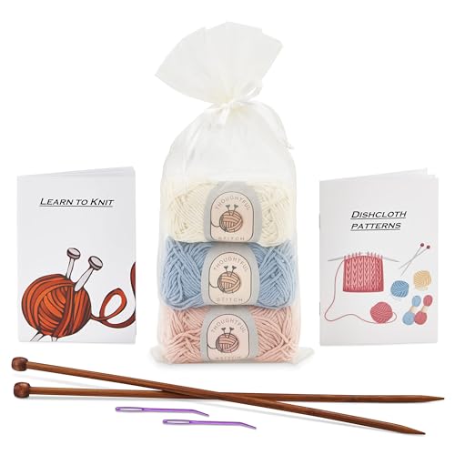 Thoughtful Stitch KN1 Knitting Kit For Beginners Adults & Kid Friendly- Complete Knitting Kit thumb #4