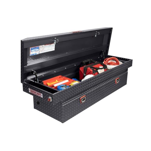 Image of Weather Guard Model 127-6-04 Saddle Box, Aluminum, Full Standard, Gunmetal Gray, 11.0 cu ft