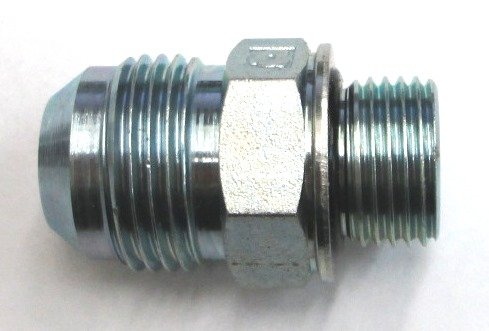 AF 9002-08-06 - 1/2 Male JIC (3/4''-16 Threads) X 3/8 Male BSPP (.657''-19 Threads) O-Ring Port