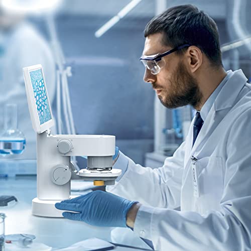 Leipan T1 Biological Digital Microscope With 9" Ips Touchscreen, 1200X Optical Objective Lenses, Stem Kids Microscope For Home Education, Coin Magnifier With Lights For Adults, Windows/Mac Compatible #TOP5
