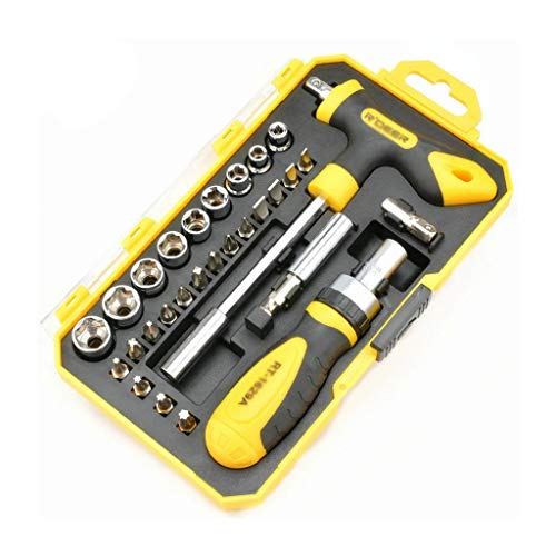 29Pcs Screwdriver Set Ratchet Screwdriver Bits Chrome Vanadium Precision Screwdriver Socket Kit Hand Tools