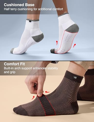 Image of Symbol Premium Men's Cotton Sports Socks Unisex | High Ankle Length | Odour-Free & Anti-bacterial | Cushioned Base | Available in Combo Packs