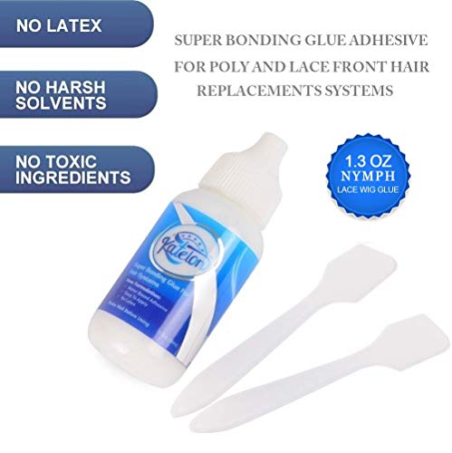 Lace Wig Glue 1.3OZ Hair Replacement Adhesive-Invisible Bonding Glue Extra Moisture Control- Light Hold For Poly and lace Hairpieces, Lace Wigs, Closure Frontal, Toupee Systems